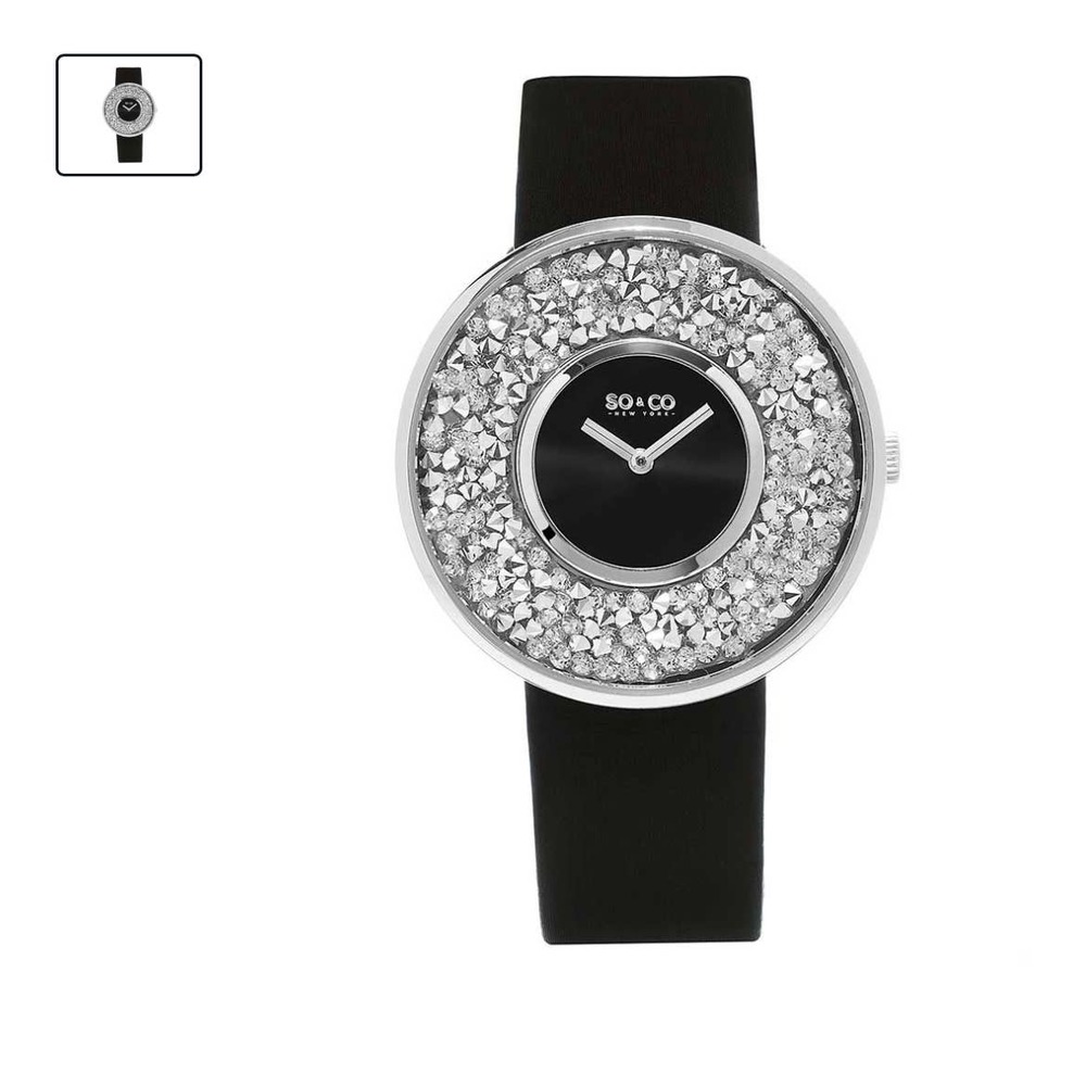 So & Co Crystal studded filled quartz watch, New , retail price: $279